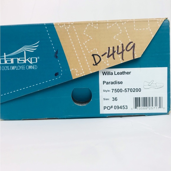 Dansko Willa Paradise Leather Mary Jane Shoes Size 36 - Picture 14 of 15